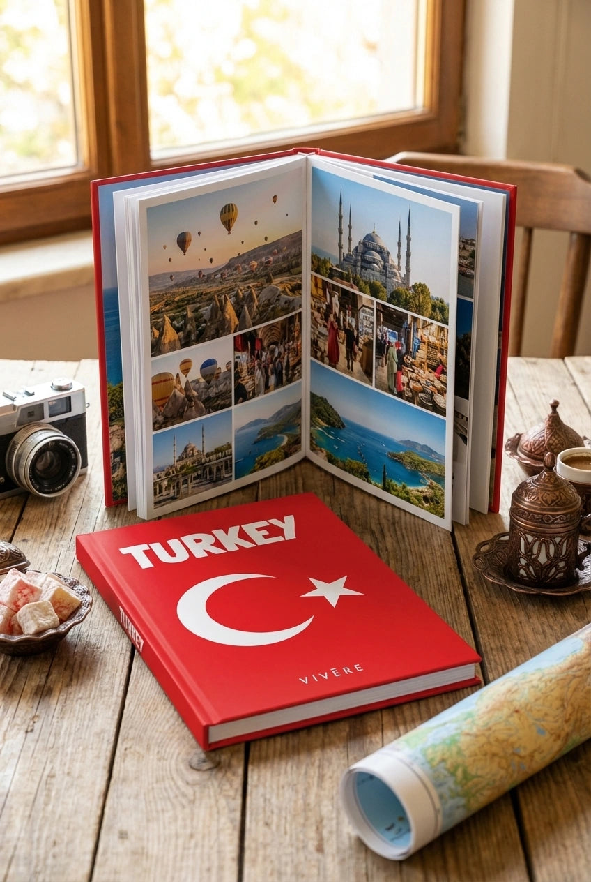 Travel Photobook Vivere — album voyage Maroc Turquie monde